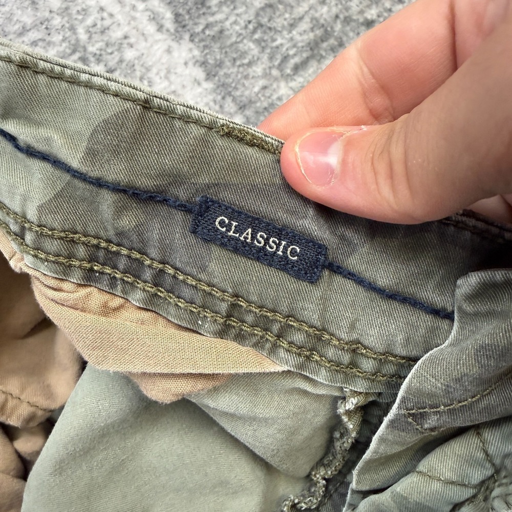 American Eagle Cargo Shorts Mens 36 Green Camo Next Level Flex Military Skater - Picture 6 of 13